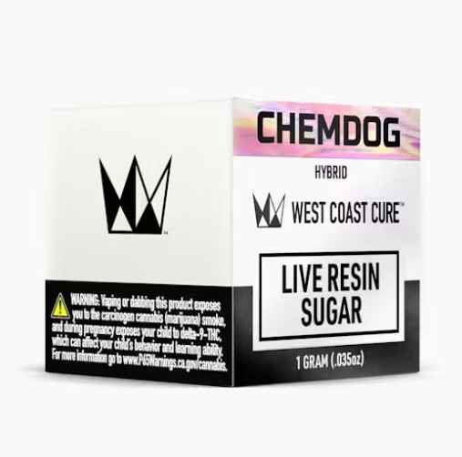 West Coast Cure - Chemdog (Live Resin Sugar - Hybrid) THC 77.07%