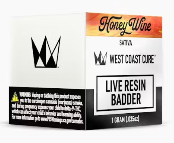 West Coast Cure - Honey Wine (Live Resin Badder - Sativa)