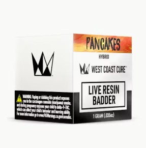 West Coast Cure - Pancakes (Live Resin Badder - Hybrid) THC 73.87%