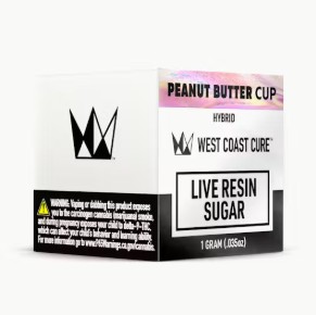 West Coast Cure - Peanut Butter Cup (Live Resin Sugar - Hybrid) THC 80.09%
