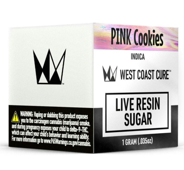 West Coast Cure - Pink Cookies (Live Resin Sugar - Indica) THC 80.63%