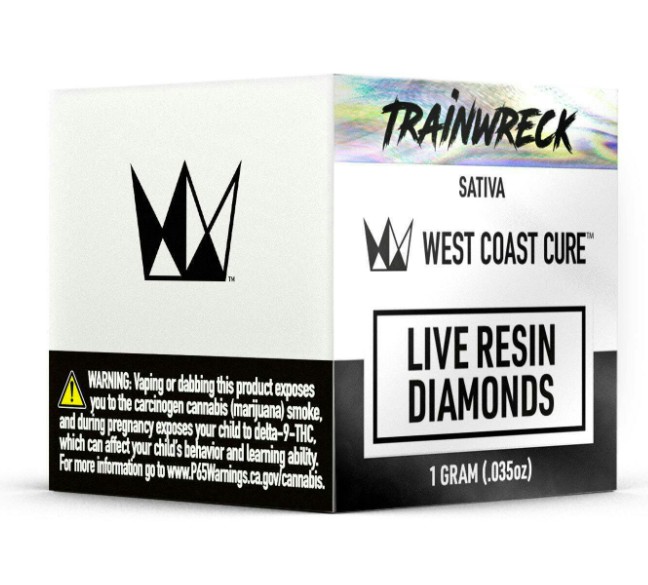 West Coast Cure - Trainwreck (Live Resin Diamonds - Sativa) THC 84.46%