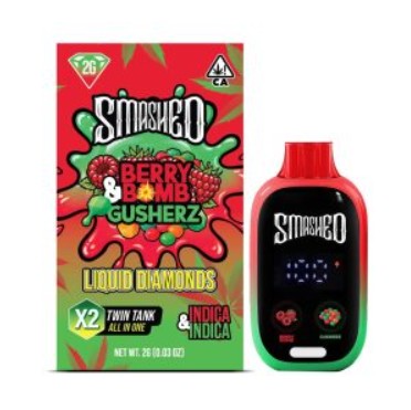 Smashed Disposable Berry Bomb Berry Bomb & Gushers (Indica/Indica)