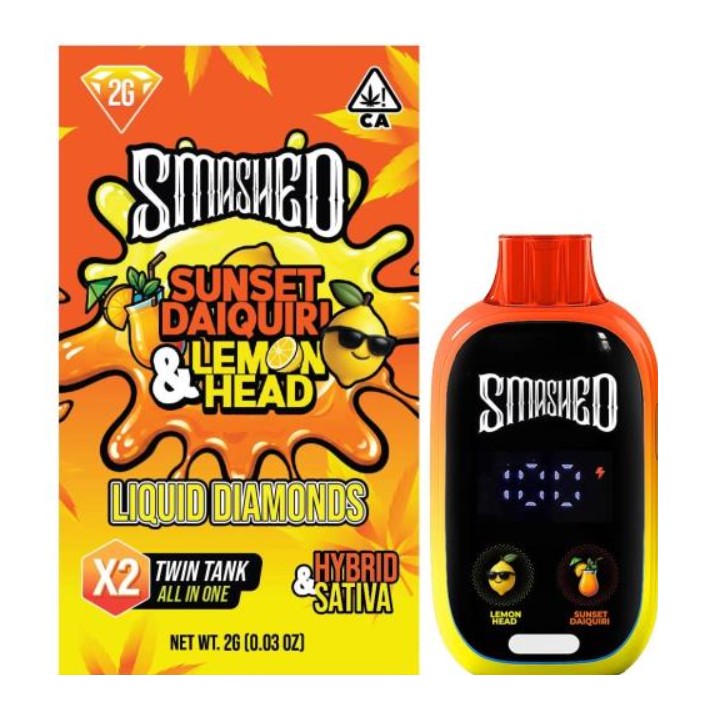 Smashed Disposable Sunset Dequiri & Lemonhead (Hybrid/Sativa)