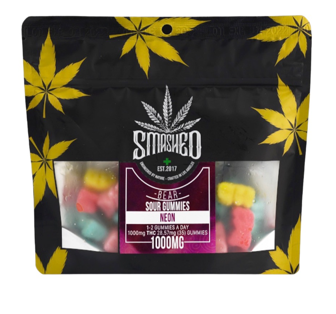 Smashed - Neon Sour Bears (1500mg)
