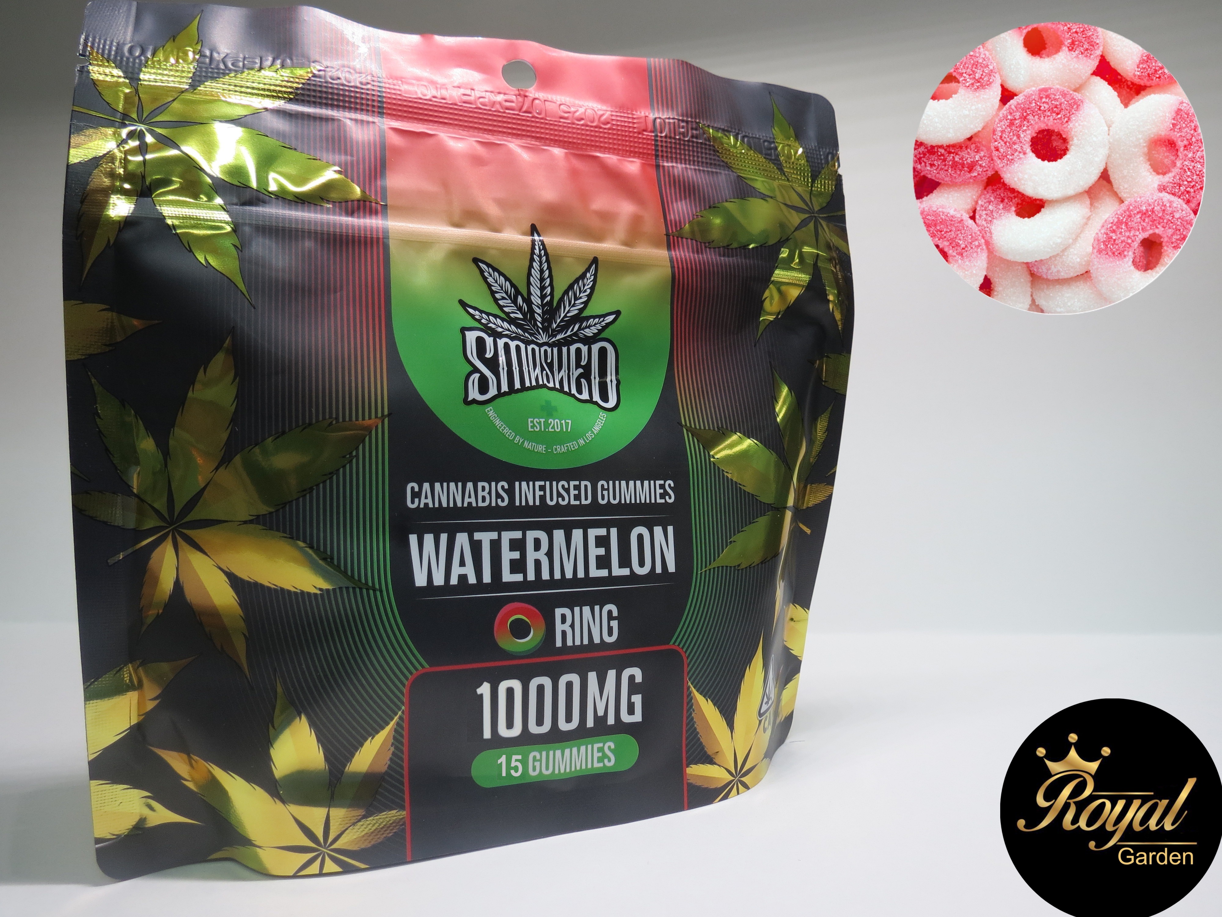 Smashed - Watermelon Rings (1500mg)