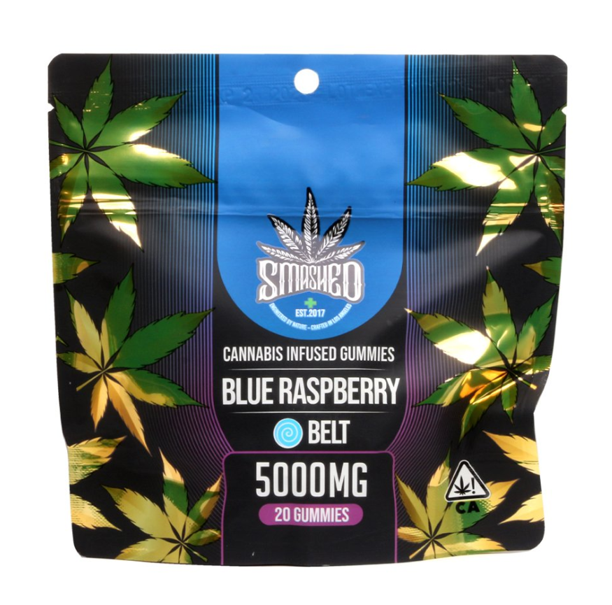 Smashed - Blue Raspberry Belts (5000mg)