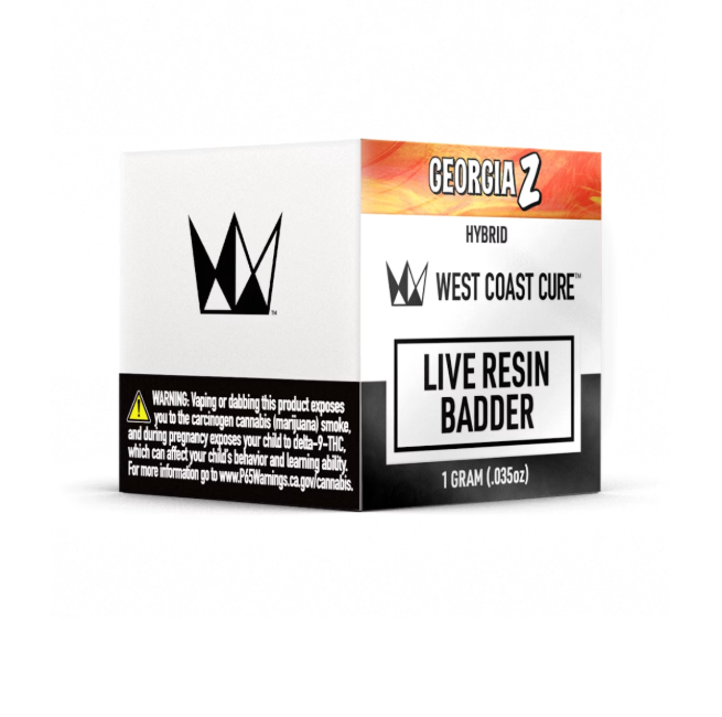 West Coast Cure - Georgia Z (Live Resin Badder - Hybrid) THC 67.45%